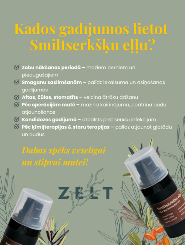 ZELT Premium smiltsērkšķu eļļa