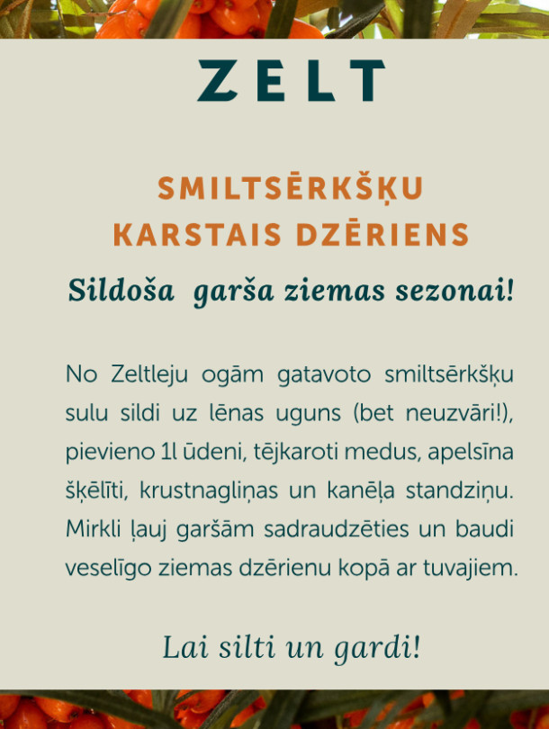 1+1 ZELT Premium smiltsērkšķu sula 1,5 l